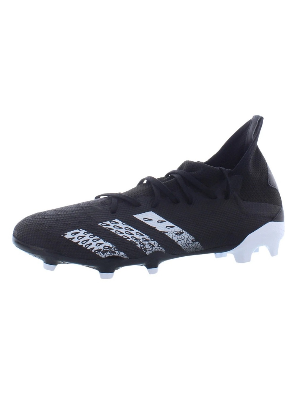 Adidas Predator Freak .3 Men's Soccer Cleats Firm Black White Stripes Size 7.5